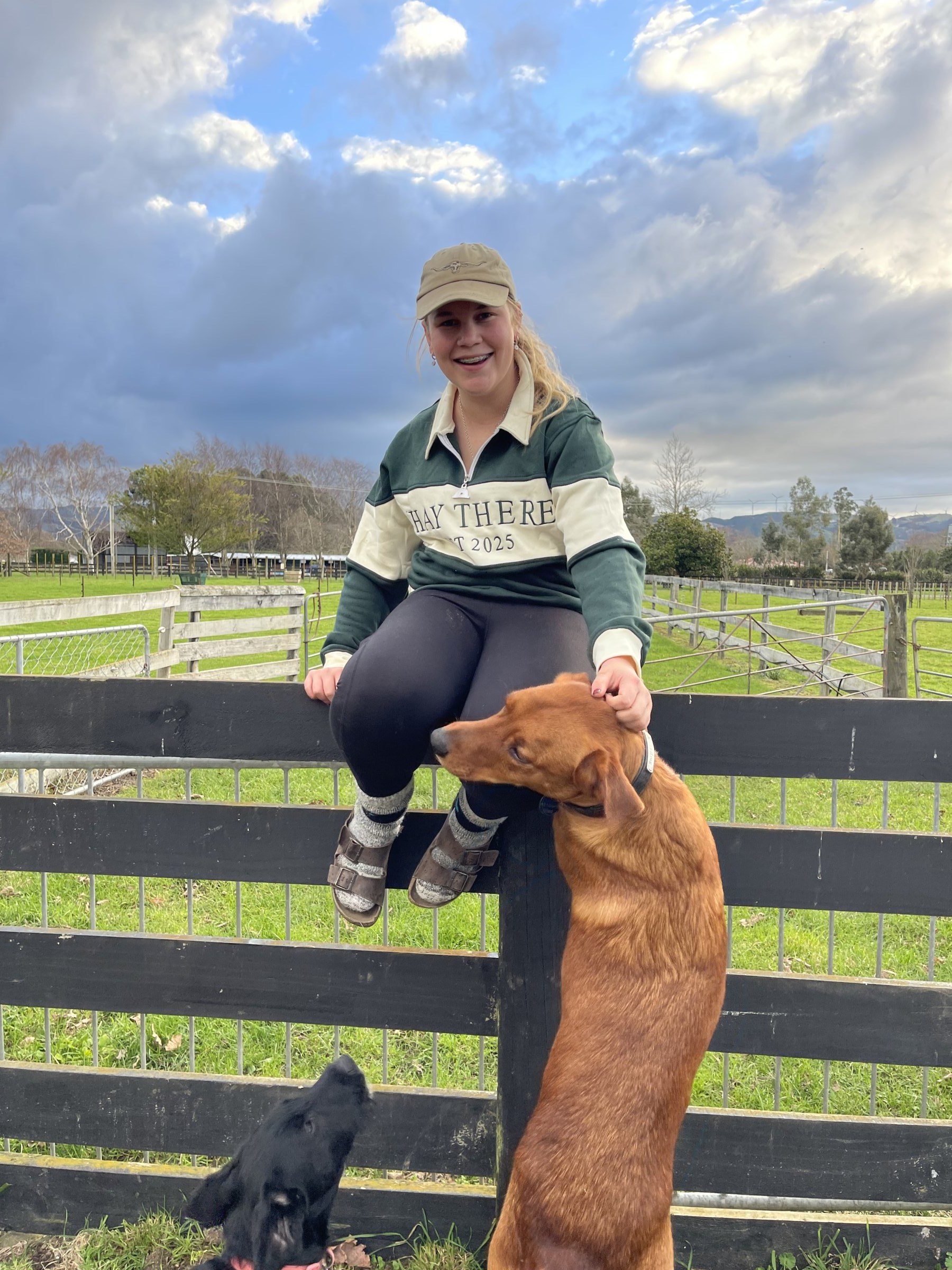Pine Country — Hunter Green & Cream Hay There 1/4 Zip Jersey
